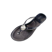 Tongs coréennes en PVC transparent avec motif en gelée, fermeture à lanière, utilisation en extérieur, légères