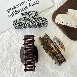 Pinza de Pelo de Acetato con Diseño de Leopardo de 8 cm, Estilo Coreano, de Alta Calidad, para Mujeres con Cabello Grueso, Accesorios para el Cabello - Product Image 2