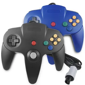 Pengontrol Game Berkabel untuk N64, Joystick Pengontrol Game untuk Nintendo, Saklar Kontrol Gamepad, Aksesori Saklar