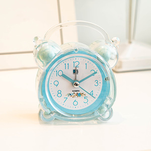 Crystal Alarm <b>Clocks</b> Silent Creative Cartoon <b>Kids</b> Desk <b>Clocks</b> Circular Blue Green Pink Orange 4.2Cm Single Sided Back To School - Product Image 2