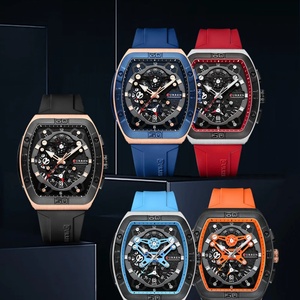 Curren 8443 Men's Calendar <b>Watch</b> Tape Quartz Six Pin <b>Watch</b> Sports Men's <b>Watch</b> - Product Image 6
