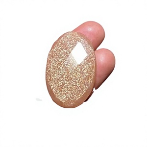 Pierres précieuses en pierre de soleil 100% naturelles, faites à la main, cabochons de formes et tailles variées, à dos plat, de la meilleure qualité, pour la fabrication de bijoux, pierres en vrac FAIJAN GEMS - Product Image 1