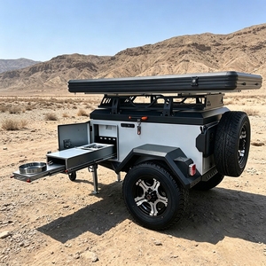 Remorque de <span class=keywords><strong>camping</strong></span> tout-terrain avec tente de toit et cuisine coulissante pour les voyages <span class=keywords><strong>en</strong></span> véhicule tout-terrain - Product Image 1