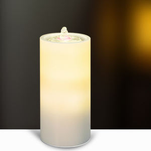 Vera cera <span class=keywords><strong>lampada</strong></span> notturna con <span class=keywords><strong>fontana</strong></span> di acqua decorazione candele camera <span class=keywords><strong>da</strong></span> letto di illuminazione ambientale pilastro candela <span class=keywords><strong>da</strong></span> <span class=keywords><strong>tavolo</strong></span> luce <span class=keywords><strong>fontana</strong></span> - Product Image 4