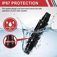 Connecteur Photovoltaïque 1000V Tension Nominale ABS IP68 Étanche DC1500V 32A Prise Mâle-Femelle pour Onduleur Solaire