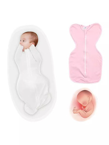 ผ้าห่อตัวเด็กทารก ผ้าฝ้ายหวีอย่างดี ป้องกันการสะดุ้ง ผ้าห่อตัวเด็กแรกเกิด ถุงนอน พร้อมความยืดหยุ่น - Product Image 4