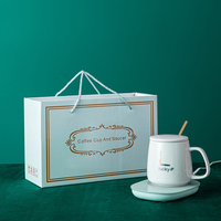 Ensemble cadeau chauffant intelligent personnalisé pour tasses à café et à thé, idéal pour hommes, femmes et enseignants – Collection Hiver – Vente Flash