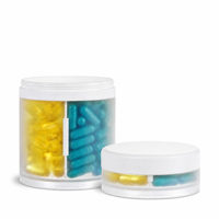 Boîte à pilules portable en plastique PP à 4 compartiments avec logo personnalisé, boîte à médicaments, étui de rangement pour pilules avec couvercle