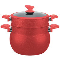 Couscoussier en aluminium antiadhésif de style marocain à 3 niveaux, induction, vente chaude, nouveau