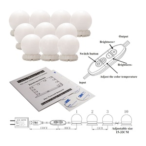 Usine En Gros LED Maquillage Lumière 3 Couleur Dimmable Miroirs Veilleuses Ampoules <span class=keywords><strong>pour</strong></span> Maquillage Dressing <span class=keywords><strong>Salle</strong></span> <span class=keywords><strong>De</strong></span> Bains Mur Intérieur Décor - Product Image 4