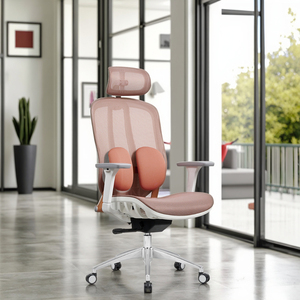 Silla de oficina ergonómica con ajuste de altura, soporte lumbar de diseño de malla moderno, silla ejecutiva de plástico para uso doméstico - Product Image 2