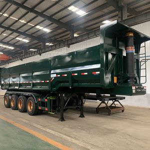 Semi-<span class=keywords><strong>remorque</strong></span> à benne basculante arrière de 60 tonnes, benne basculante arrière en forme de U - Product Image 4