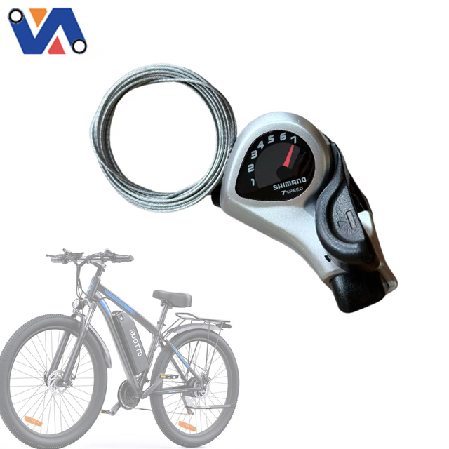 New Image Right Speed Shifter Thumb SHI MANO 7 Gears for Duotss C29 Electric Dirt Mountain Bike Ebike