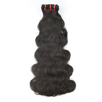 Cheveux brésiliens vierges Body Wave Fumi pour tresses, 100% cheveux humains, trame nouée à la main, couleur naturelle, cheveux en vrac