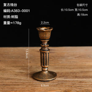 Bar de Style européen rétro classique français Table à manger moderne en métal artisanat aromathérapie chandelier ornements tir nostalgique - Product Image 6