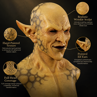 Masque en latex pour Halloween, jeu indépendant, Dark Bible, Ange déchu, Seigneur des mensonges, Imp, Démon, couvre-chef