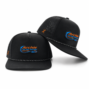 Casquette de golf en silicone à 5 panneaux avec logo personnalisé, haute qualité, faible MOQ, logo snapback, séchage rapide, respirante, durable, pour hommes - Product Image 1