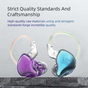 Nuovissimi Auricolari In-Ear KZ EDC, Cuffie HIFI con Bassi Potenti, Auricolari per Giochi e Sport, Cancellazione del Rumore, Compatibili con KZ EDS EDX ZST <span class=keywords><strong>M</strong></span> - Product Image 4