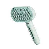 Brosse de toilettage pour chat à vapeur 3-en-1, peigne à vapeur pour l'élimination des poils, autonettoyante, antistatique, écologique, utilisation en salle de bain