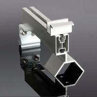 Structure de montage solaire modulaire fixe pour toiture en acier, pour bâtiments agricoles d'élevage, résistance au vent 60m/s, charge de neige 1.4KN/M