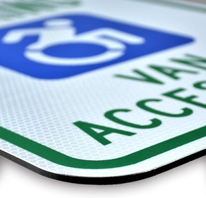 Señal de tráfico Securun al por mayor, permiso de estacionamiento de aluminio inoxidable duradero para personas discapacitadas, señal de advertencia de calle - Product Image 3