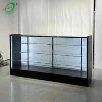 72-Zoll LED-Glasvitrine Verkaufstheke mit Verstellbaren Regalen Aluminiumrahmen