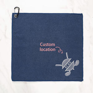 <span class=keywords><strong>Serviette</strong></span> de golf brodée avec logo personnalisé, vente en gros, <span class=keywords><strong>serviette</strong></span> de club de golf personnalisée avec monogramme - Product Image 1