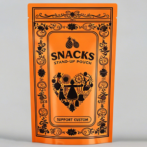 Custom Printed Stand Up Pouch Food Grade Resealable Ziplock Snack <b>Packaging</b> <b>Bag</b> - Product Image 6