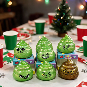 Squishy Caca Grinch à Rebond Lent, Jouet Squishy en Promotion, Squishy Grinch Amusant et Mignon pour Enfants - Product Image 4