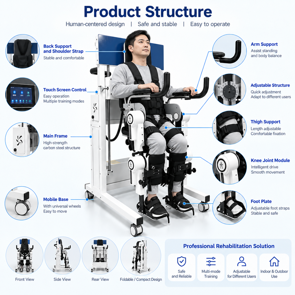 Power System Balance Medical Lower Extremity Exoskeleton System for Adult Gait ...