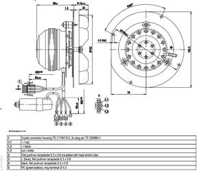 Ventilador Centrífugo ebmpapst R2E150-AN91-13 230V AC 32W 2400RPM 0.14A con Rodamiento de Bolas para Horno de Alta Temperatura - Product Image 3