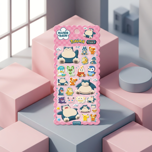 pokemon Marshmallow <b>Stickers</b> Snorlax Korean Cute Character <b>3D</b> Puffy <b>Sticker</b> Diary Laptop Phone Bulk Distributor Wholesale - Product Image 3