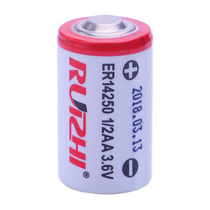 Baterai Li-<span class=keywords><strong>ion</strong></span> 1/2AA <span class=keywords><strong>ER14250</strong></span>, baterai <span class=keywords><strong>Lithium</strong></span> 1200mAh <span class=keywords><strong>3.6V</strong></span> untuk pengukur Gas - Product Image 4