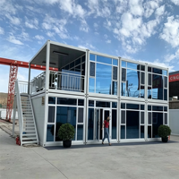 Maison préfabriquée en conteneur portable, assemblage rapide, bâtiment modulaire pour bureau de chantier et logements