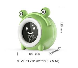 Новый дизайн, мультяшная лягушка, Детская Пижама, Светодиодный настольный цифровой будильник с зарядкой USB - Product Image 5