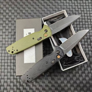 Coltello Pieghevole Stile BM4300 con Lama 9Cr14MoV e Manico G10, Strumento Tattico per Campeggio, Caccia, EDC, OEM, Fai-da-Te - Product Image 1
