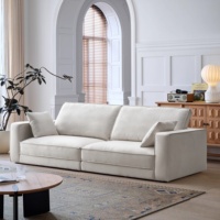 Zayshine Canapé modulaire de salon en velours blanc de luxe moderne italien 2 3 places Villa Appartement Hôtel Bureau Canapé de loisirs