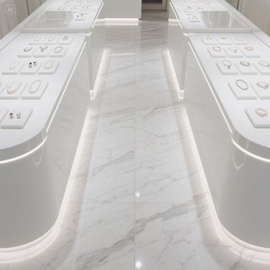 <strong>2025</strong> New Design Modern Eco-friendly Glass <strong>Display</strong> for Cabinet High Transparent Jewellery Shop Counter - Product Image 1