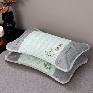 Oreiller rafraîchissant parfumé à l'armoise, rectangulaire, fermeté moyenne, soutien cervical, aide au sommeil pour adultes, usage en chambre - Product Image 1