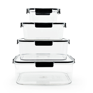 Customizable transparent plastic storage box stackable best-selling bisphenol A-free food storage box