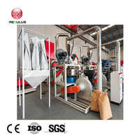 Granulés, flocons, déchets de PEHD, PEBD, PEBDL, PMMA certifiés CE, broyeur de plastique, disque de broyage, type de broyeur, machine de broyage