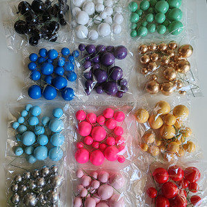 2025 Mới 20 cái/gói Long Lanh Quả Bóng Vui Đám Cưới Và Giáng Sinh Bánh Toppers Hạnh Phúc Bánh Sinh Nhật Topper Giả Quả Bóng Quà Tặng Ý Tưởng - Product Image 2