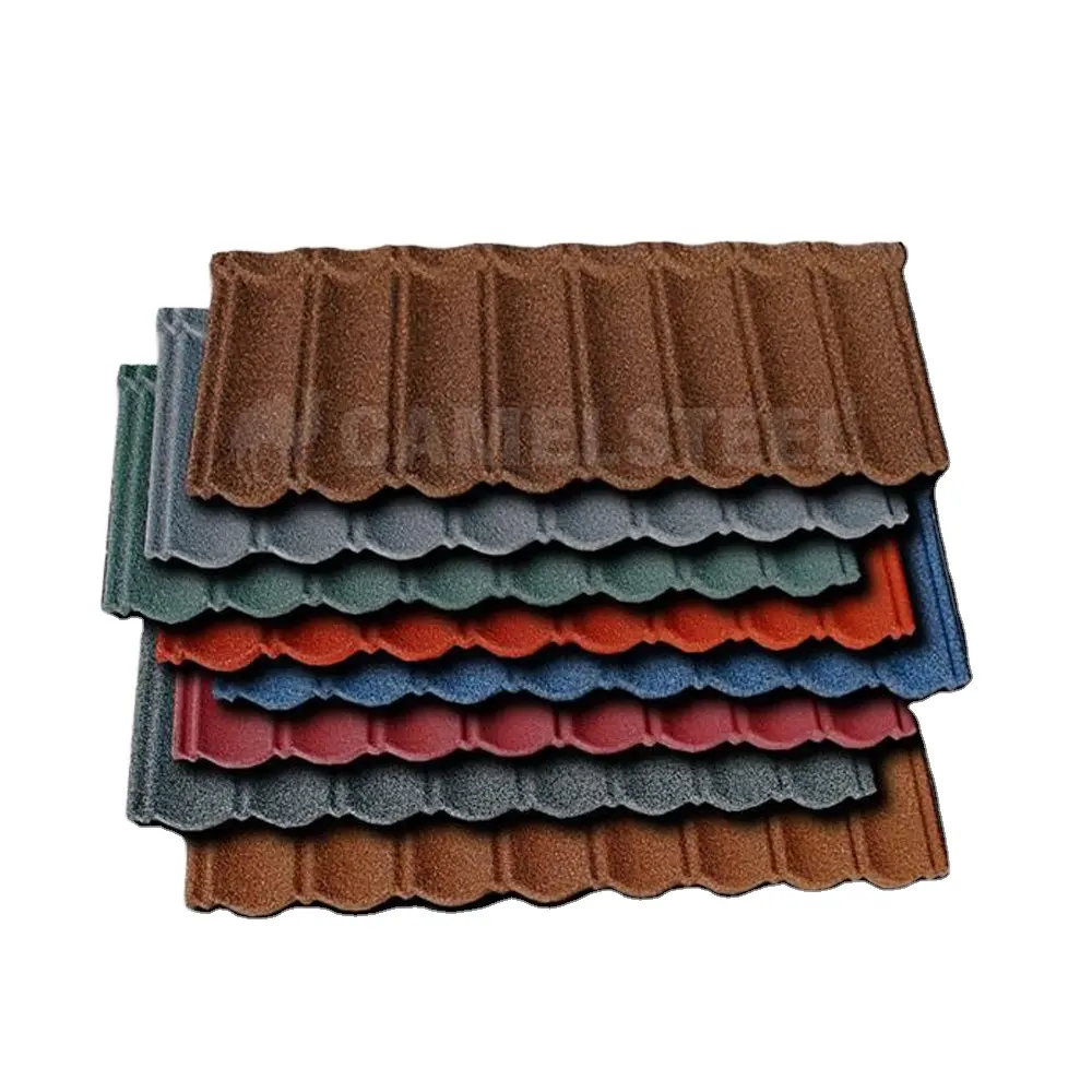 China colorful metal stone roofing sheets /galvalume roofing /aluminium zinc steel stone coated roofing tile