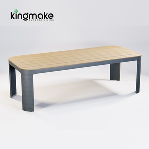 Otel siyah alan tasarrufu 6 sandalye ile dış mekan mobilyası yemek masası seti lüks geri çekilebilir Exdantable masa - Product Image 4