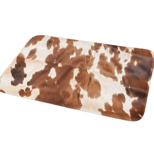 Tapis rectangulaire en peau de vache à imprimé animal, style ferme, pour salon, tapis de sol fin à poils plats, nettoyage localisé, décoration intérieure - Product Image 4