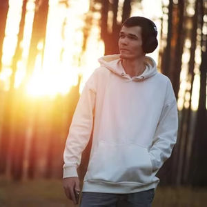 Unisex <b>Hoodies</b> Heavyweight Fleece Boxy Oversize <b>Plain</b> Color Custom logo Crewneck Pullover Streetwear Bulk American Size - Product Image 4