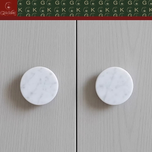 GOLDKING para Uso en Cajones de Gabinetes, Tirador Redondo de Mármol Blanco Sólido, Personalizado OEM ODM, Directo de Fábrica - Product Image 6