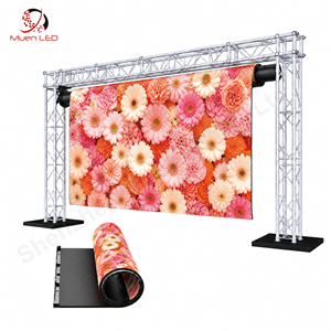 Écran LED flexible JL1.95 pour intérieur, affichage couleur pleine résolution, 250x62.5mm, mur vidéo LED pour salle d'exposition - Product Image 1