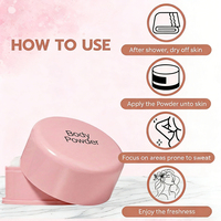 Poudre parfumée corporelle Luxfume naturelle absorbante pour femme – Garde la peau sèche et confortable pour le sport, l'été et après la douche
