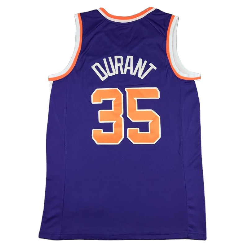 Kevin Durant #35 баскетбольные майки 2023 PHX 1 Devin Booker Прошитые баскетбольные городские издания Фиолетовый Черный Бирюзовый